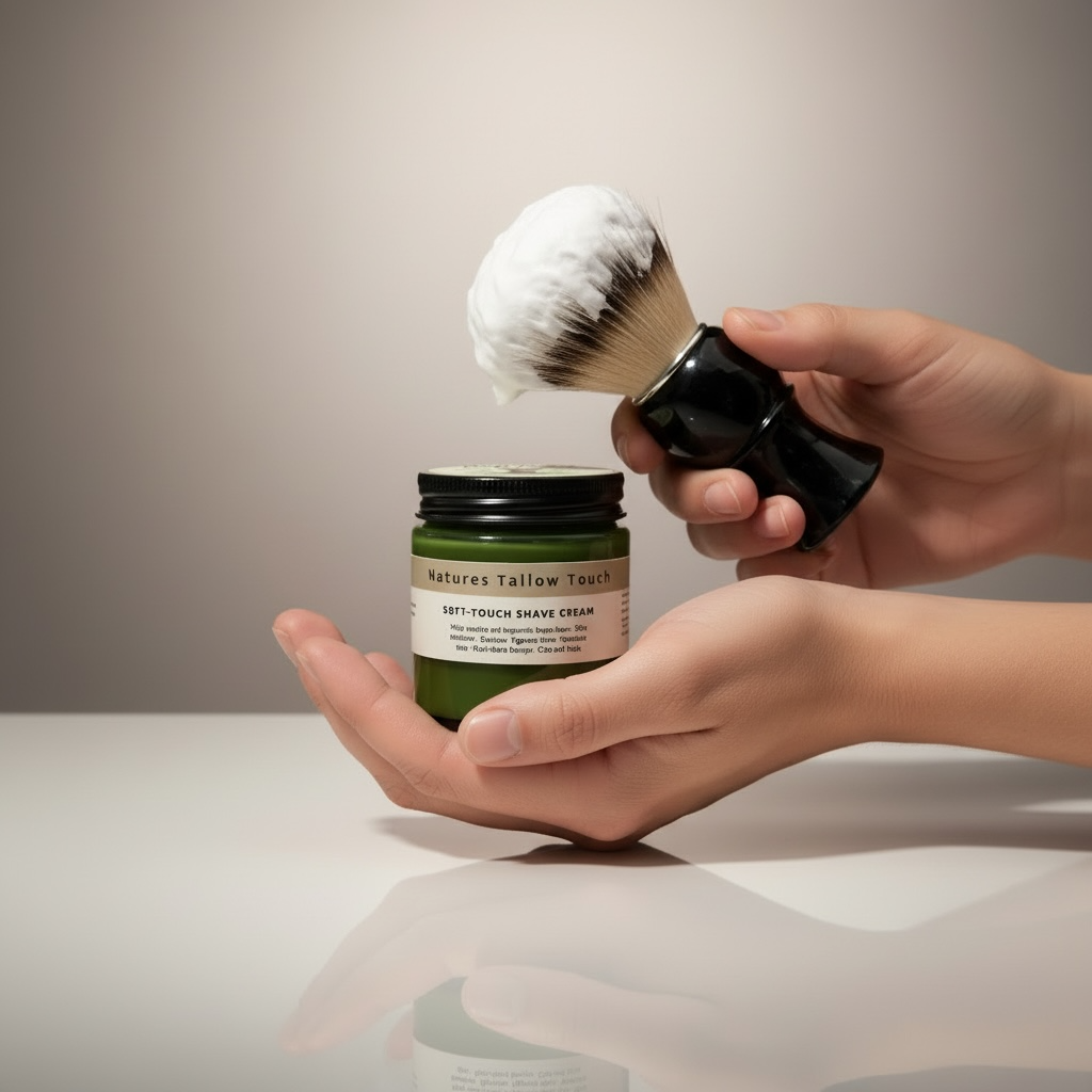 SoftTouch —SKINCARE-GRADE SHAVE CREAM Built Like a Luxe Moisturizer (Unisex) - Nature’s Tallow Touch LLC