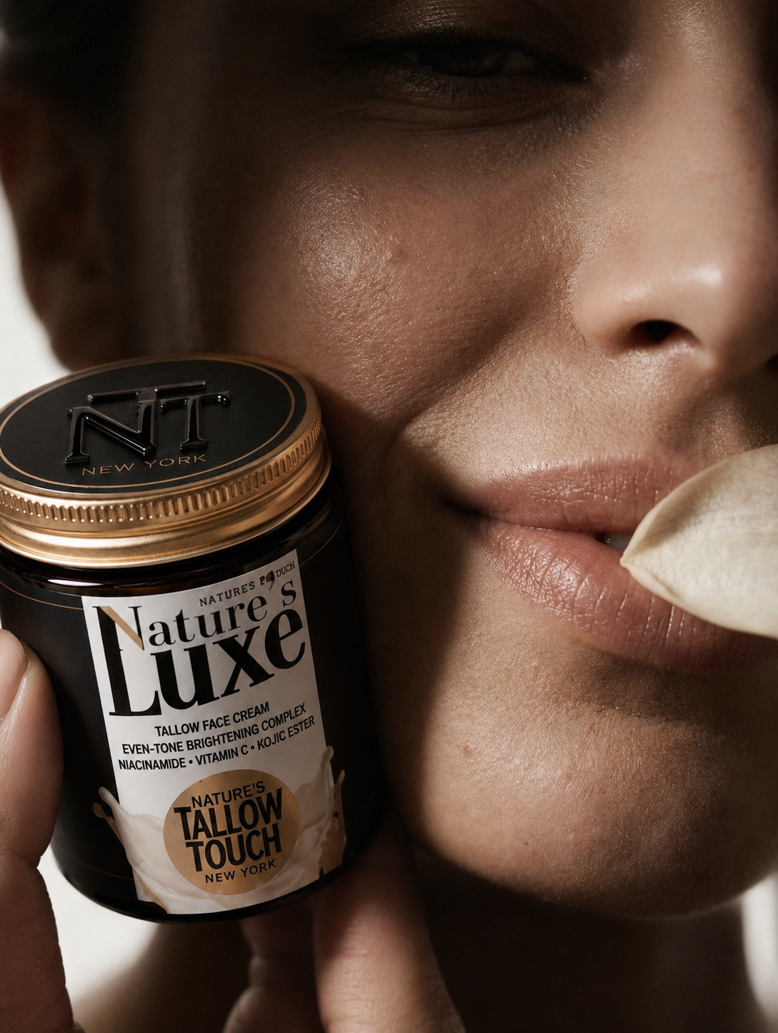 Nature's LUXE Tallow Face Cream - Peptides +
Brightening + Firming Support.