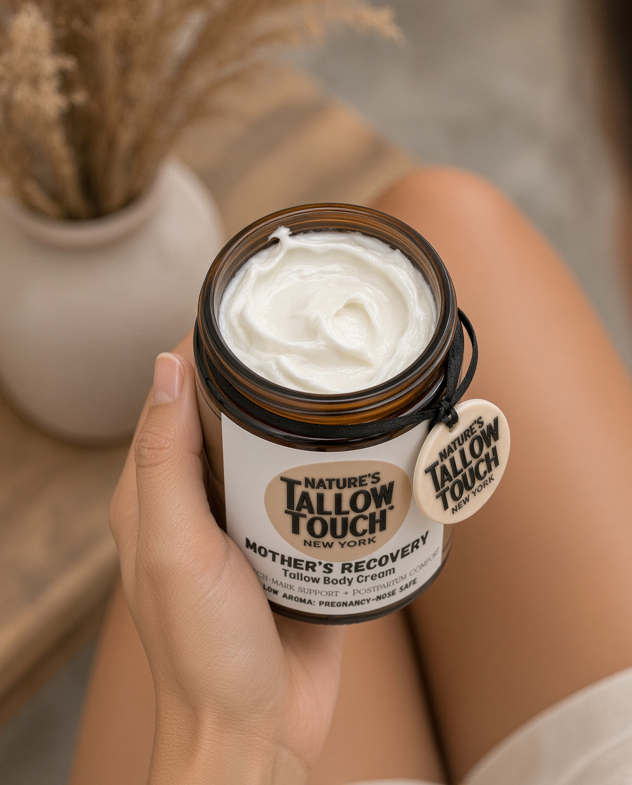 Mother’s Recovery Tallow Body Cream — Made for Stretching, Dry, Changing Skin.