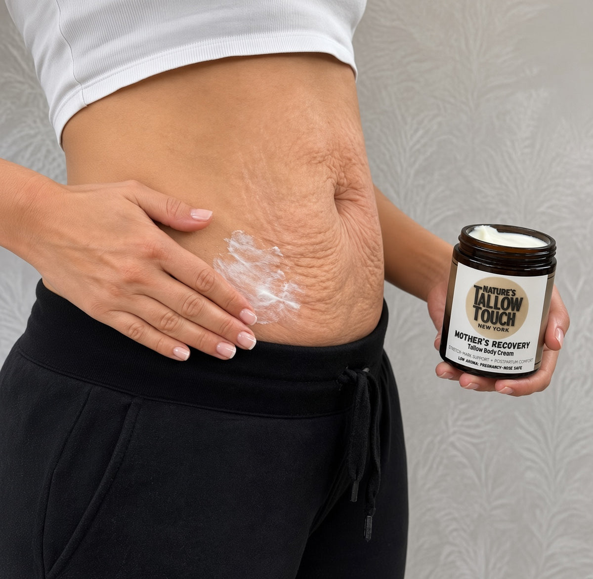 Mother’s Recovery Tallow Body Cream — Made for Stretching, Dry, Changing Skin.