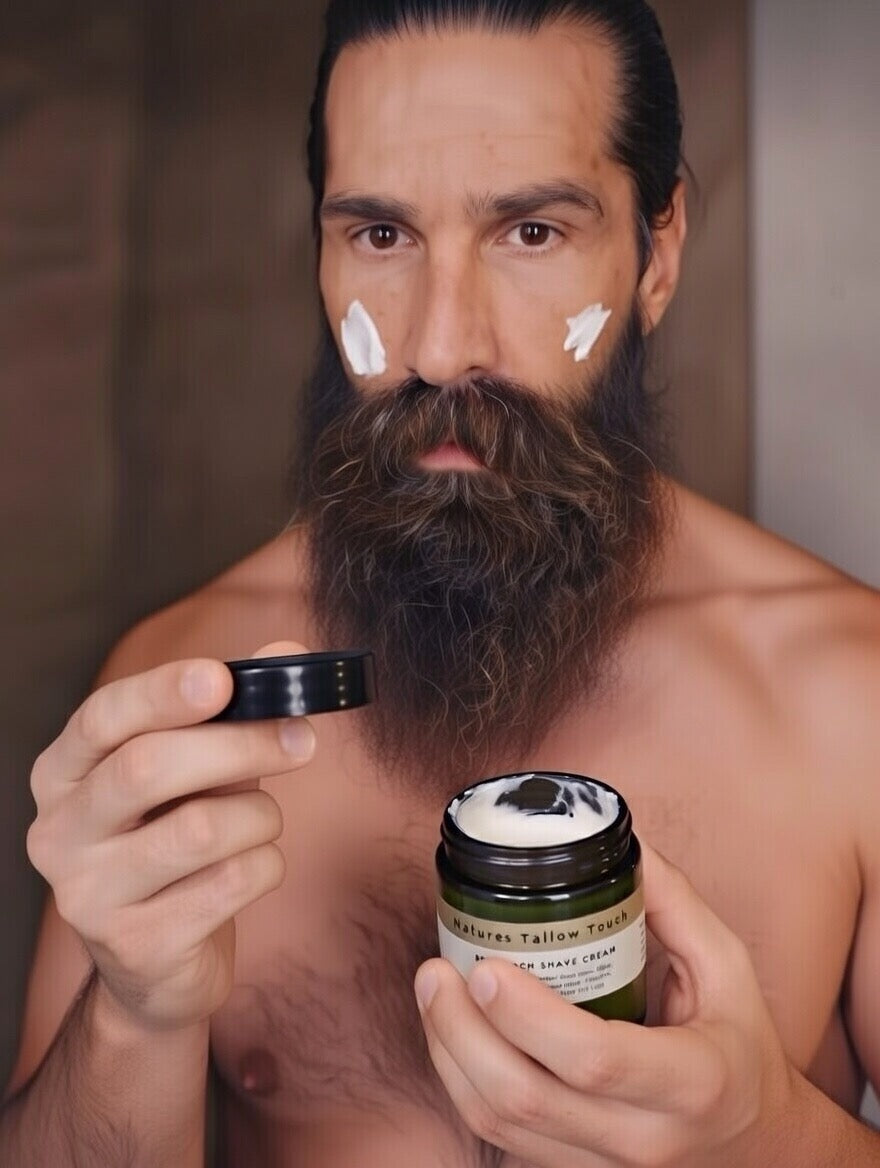 SoftTouch —SKINCARE-GRADE SHAVE CREAM Built Like a Luxe Moisturizer (Unisex) - Nature’s Tallow Touch LLC