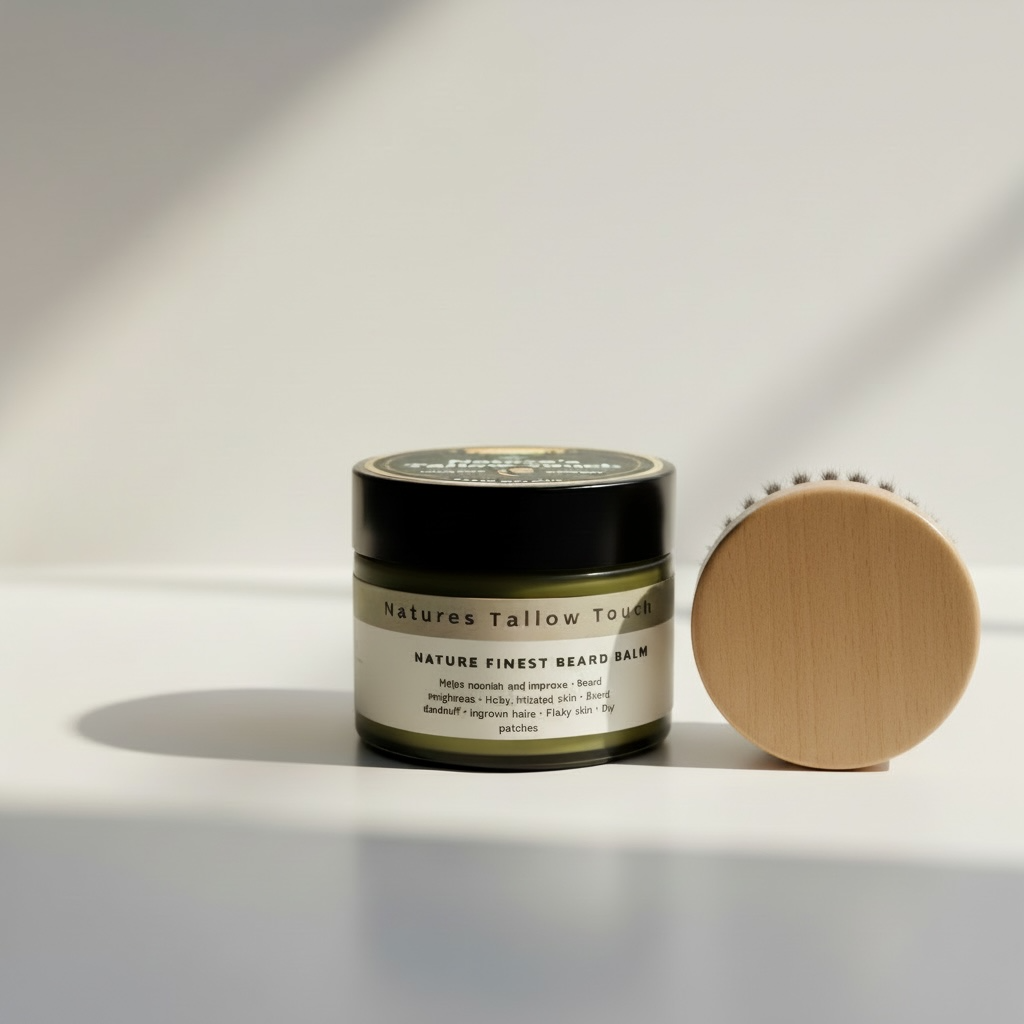 Nature’s Finest Tallow Beard Balm | Barber-Grade Hold + Grooming Finish - Nature’s Tallow Touch LLC