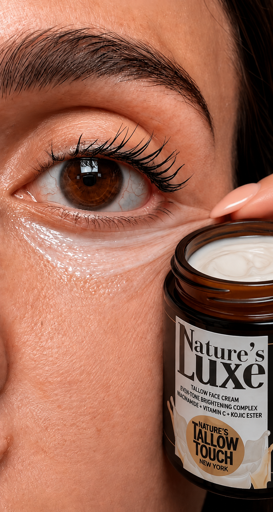 Nature's LUXE Tallow Face Cream - Peptides +
Brightening + Firming Support.