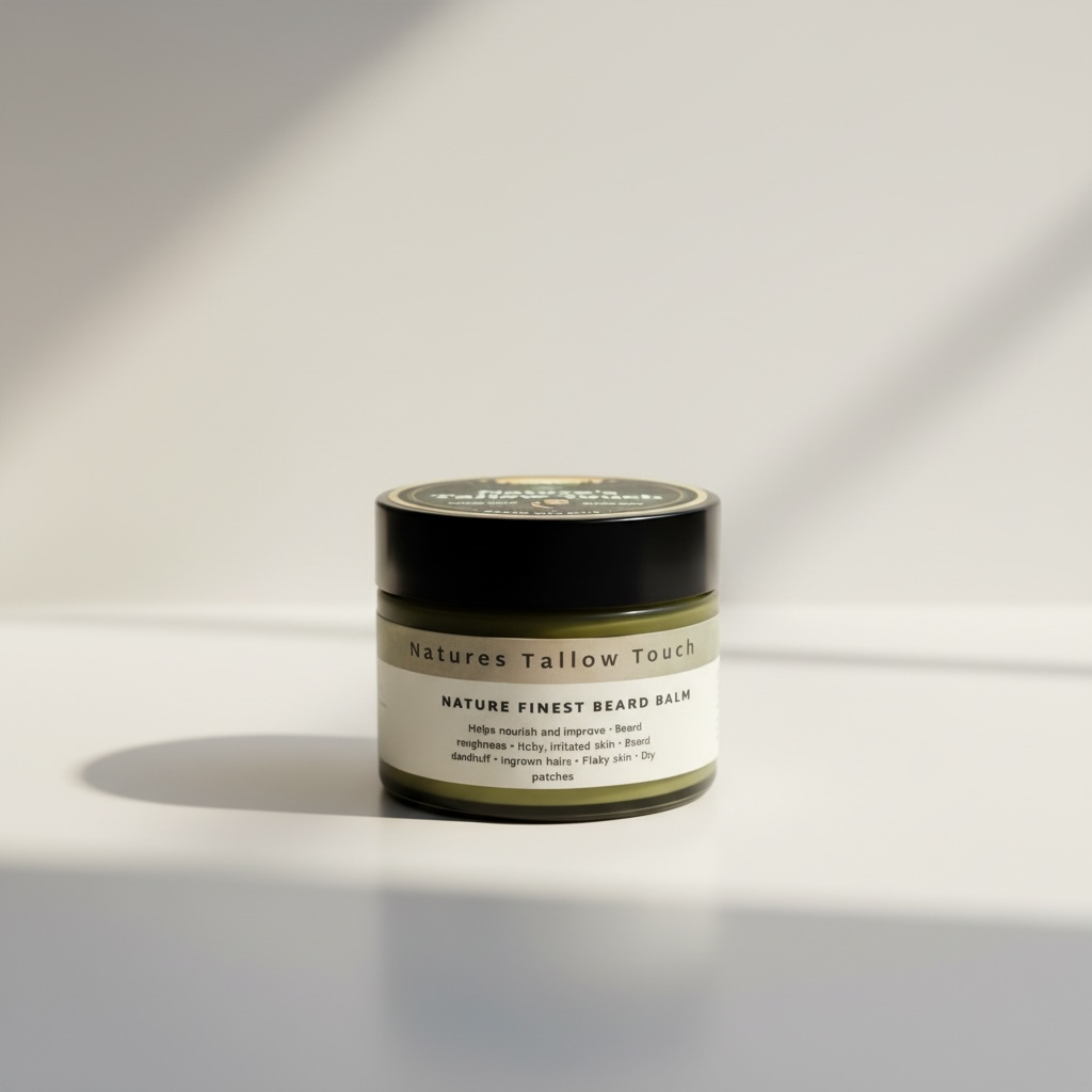 Nature’s Finest Tallow Beard Balm | Barber-Grade Hold + Grooming Finish - Nature’s Tallow Touch LLC