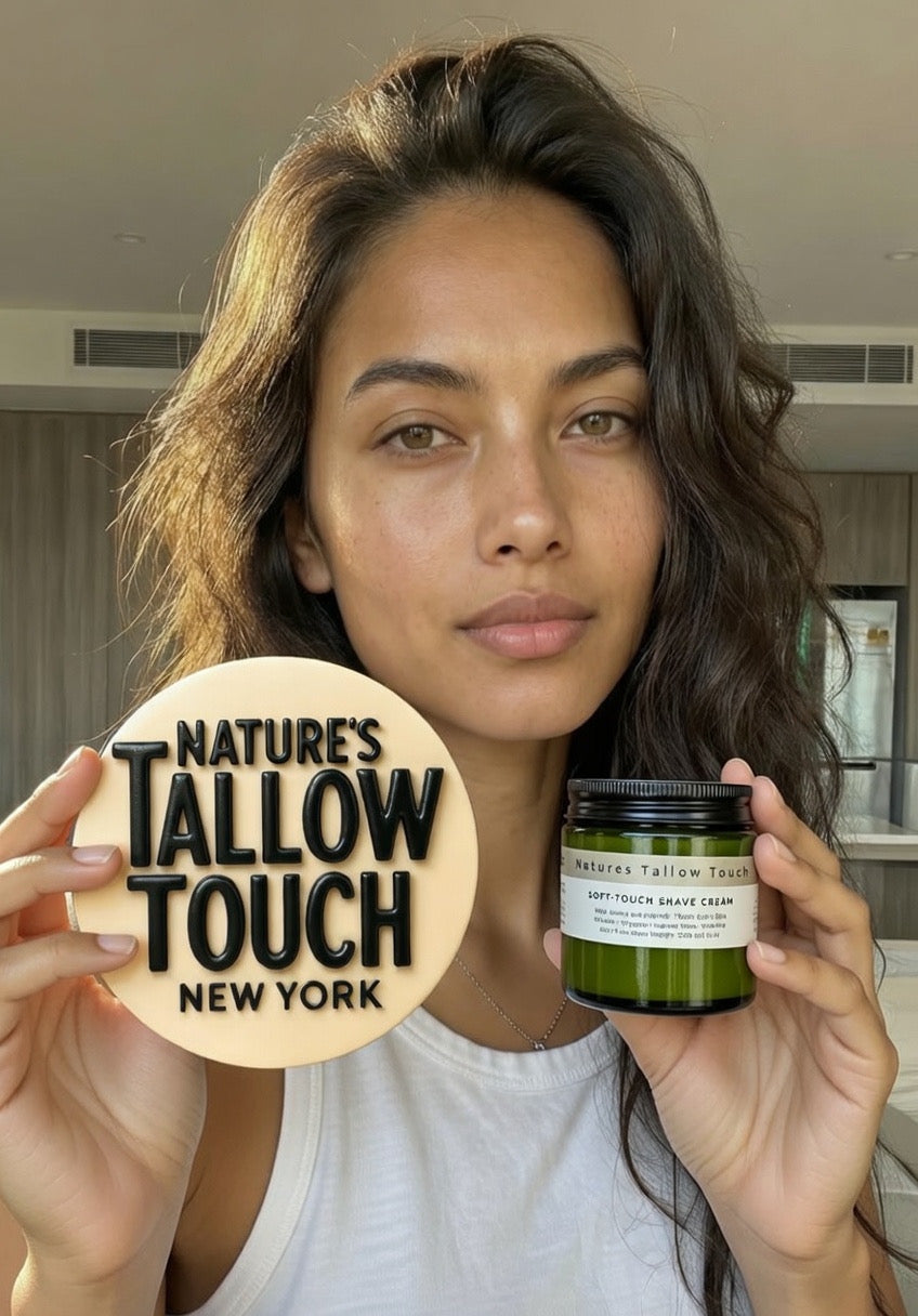 SoftTouch —SKINCARE-GRADE SHAVE CREAM Built Like a Luxe Moisturizer (Unisex) - Nature’s Tallow Touch LLC