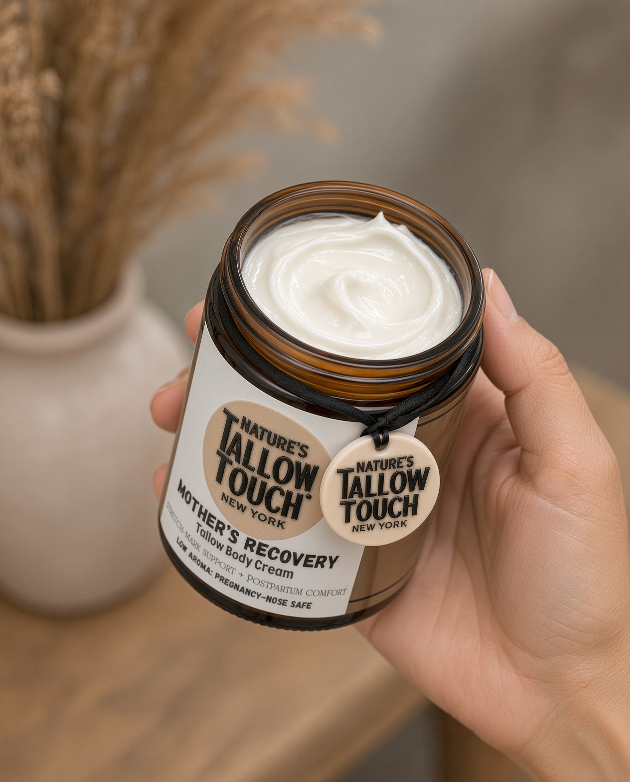 Mother’s Recovery Tallow Body Cream — Made for Stretching, Dry, Changing Skin.