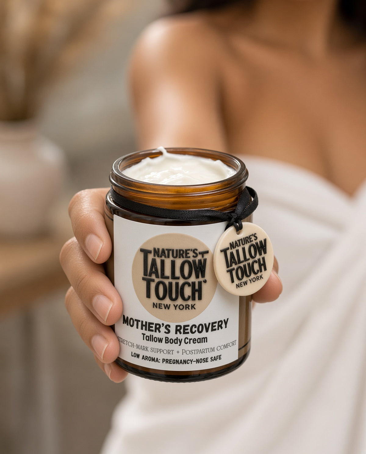 Mother’s Recovery Tallow Body Cream — Made for Stretching, Dry, Changing Skin.