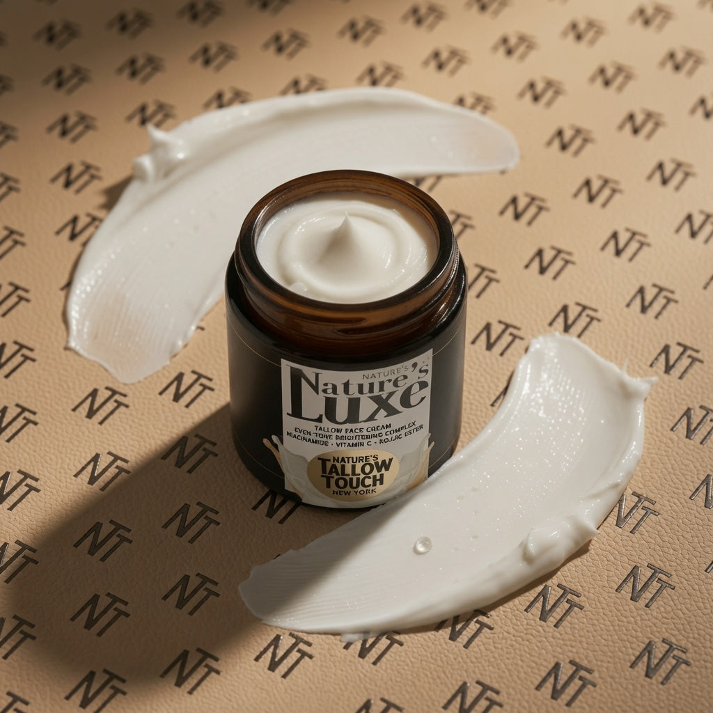Nature’s LUXE Tallow Face Cream — Peptides. Vitamin C. Kojic Ester. - Nature’s Tallow Touch LLC