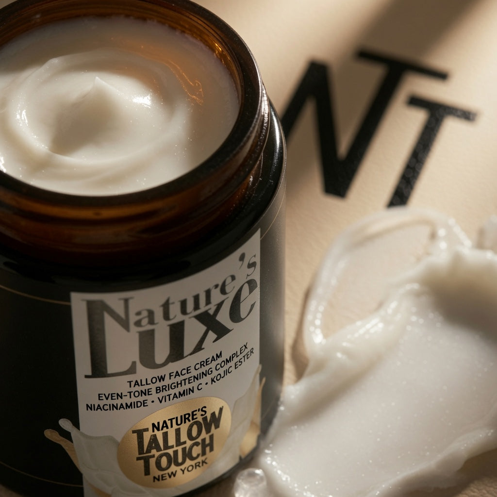 Nature’s LUXE Tallow Face Cream — Peptides. Vitamin C. Kojic Ester. - Nature’s Tallow Touch LLC