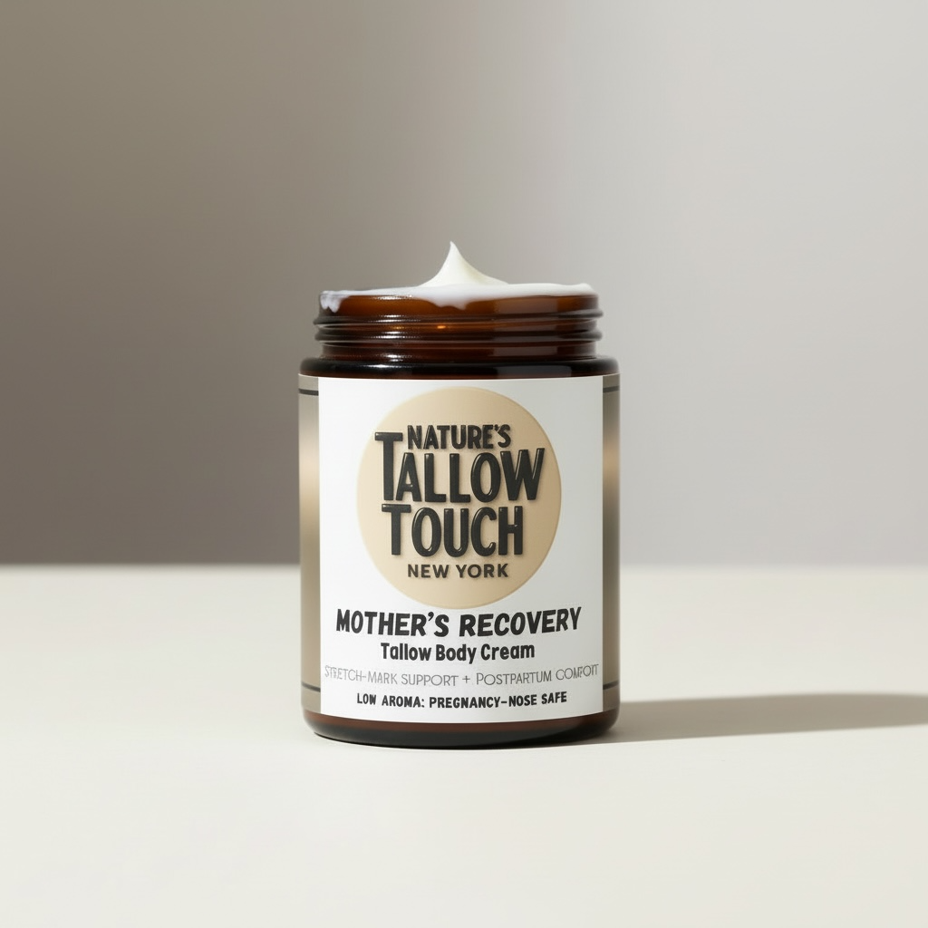 Mother’s Recovery Tallow Body Cream | Elasticity, Dry Skin & Stretch Mark Support - Nature’s Tallow Touch LLC