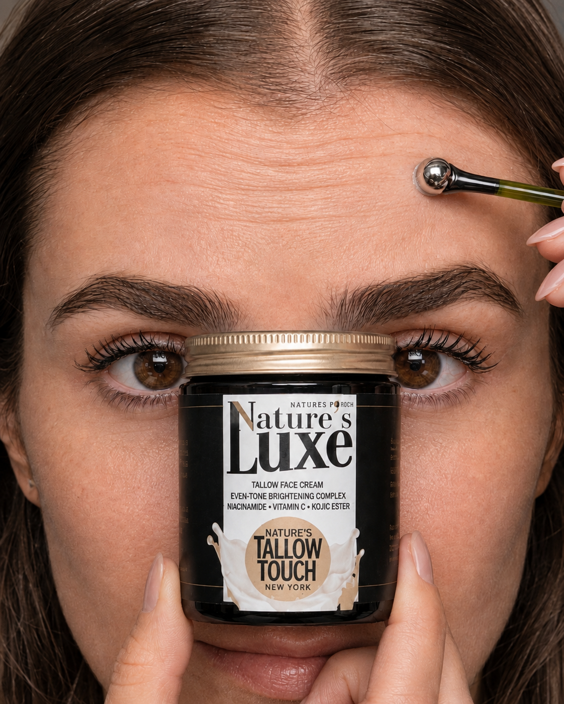 Nature's LUXE Tallow Face Cream - Peptides +
Brightening + Firming Support.