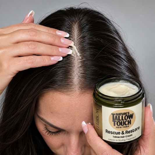 Rescue & Restore Leave-In Cream — Style Hold With Scalp-Level Care.