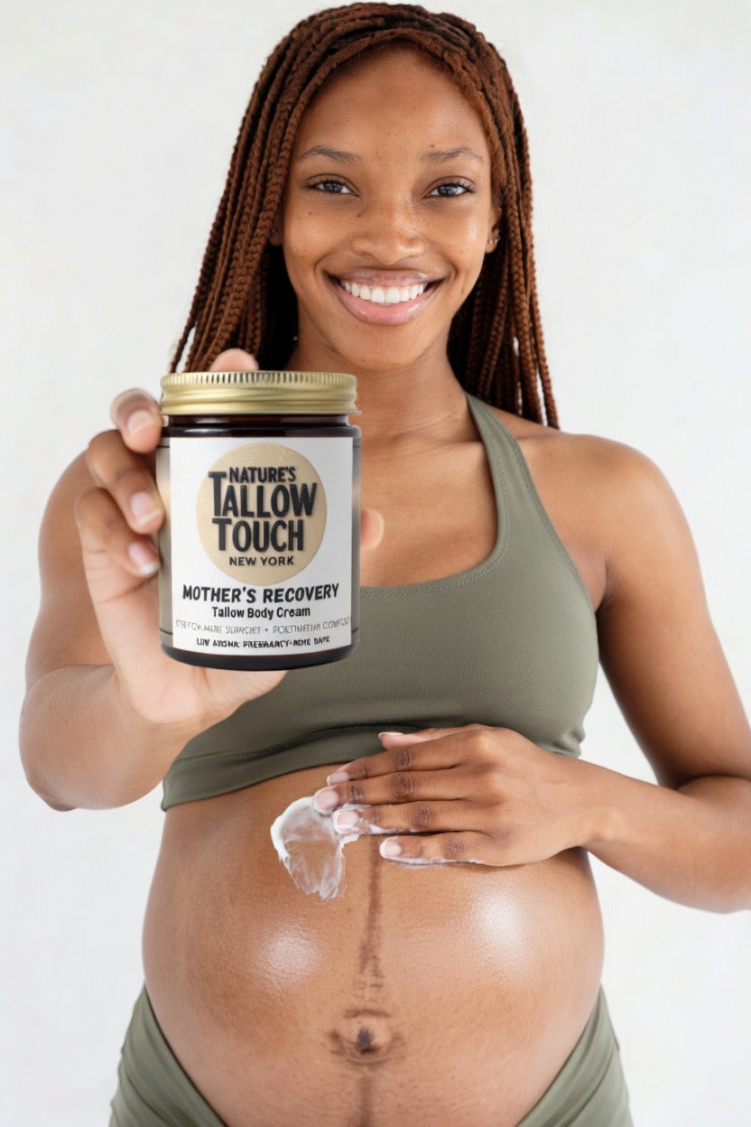 Mother’s Recovery Tallow Body Cream | Elasticity, Dry Skin & Stretch Mark Support - Nature’s Tallow Touch LLC