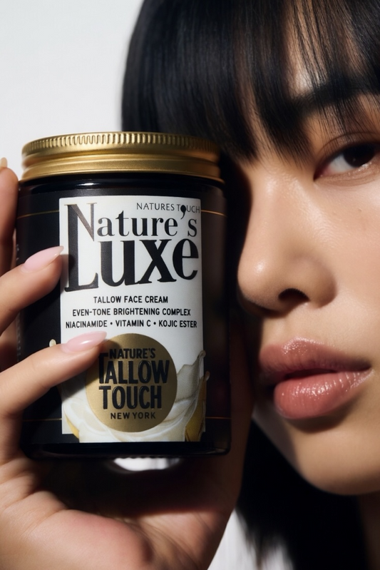 Nature’s LUXE Tallow Face Cream — Brightening & Peptide-Firming Moisturizer - Nature’s Tallow Touch LLC