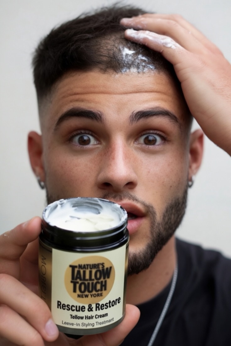 Rescue & Restore Leave-in Styling Cream —  MADE FOR THINNING, FRAGILE, OR BREAKAGE-PRONE HAIR - Nature’s Tallow Touch LLC