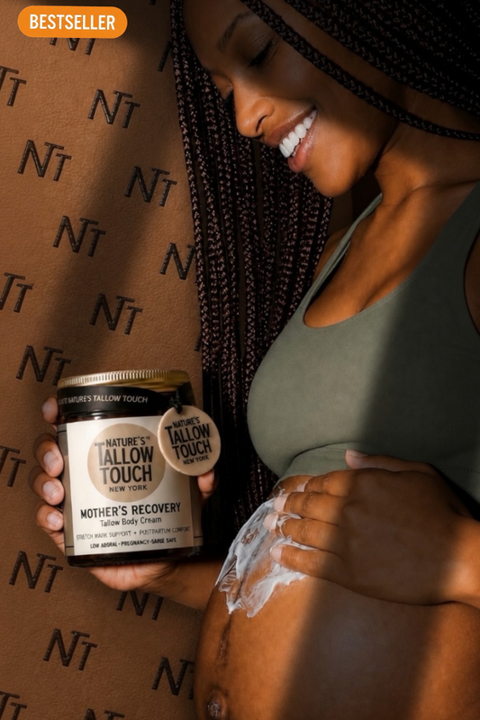 Mother’s Recovery Tallow Body Cream — Made for Stretching, Dry, Changing Skin. - Nature’s Tallow Touch LLC